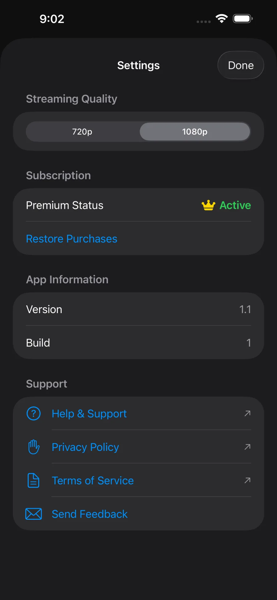 Screen Mirroring for Chromecast: Mirror settings